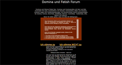 Desktop Screenshot of domina-forum.net